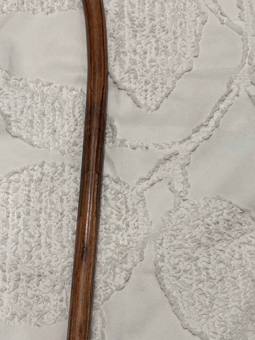 Handcrafted Wooden Walking Cane with Antler Handle